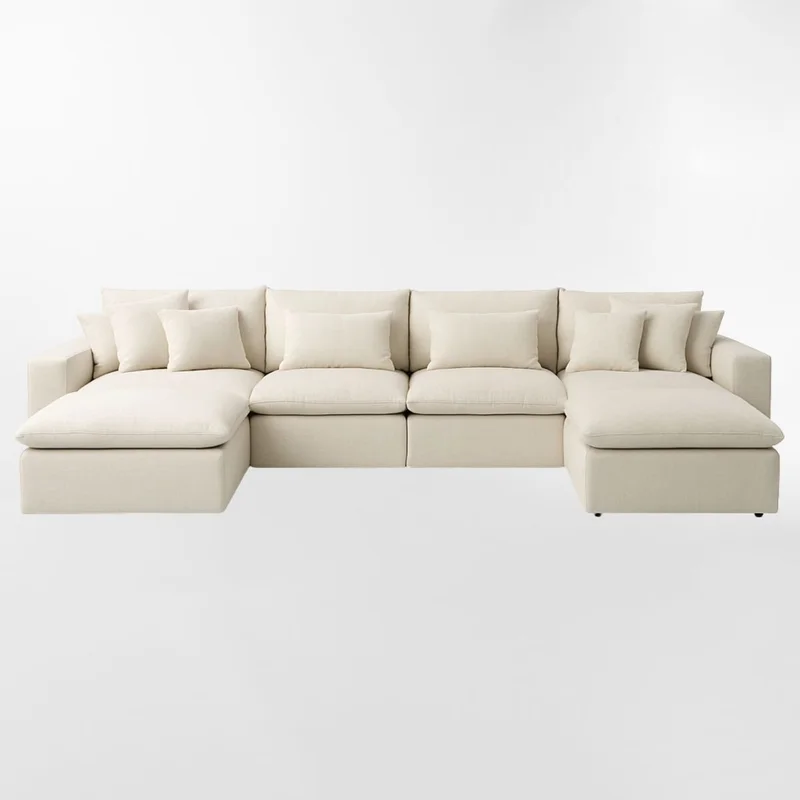 Sofá modular WELL BEIGE 4 CUERPOS en Beige - Sillones y sofás, Uruguay | Viasono, vista 3
