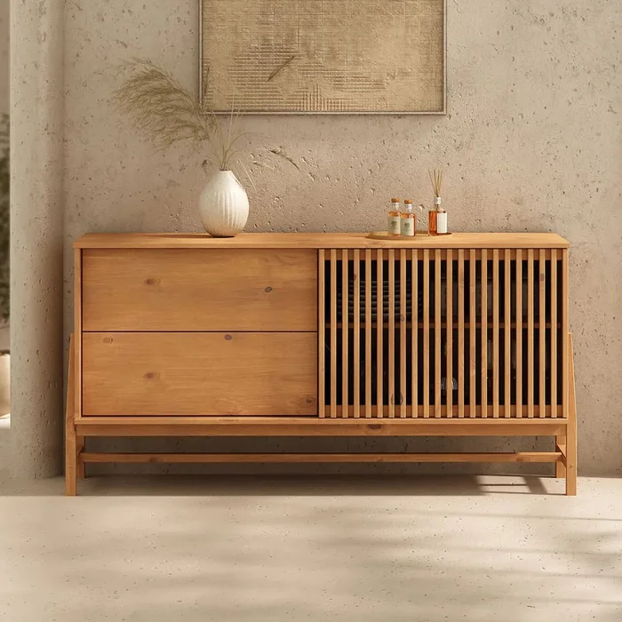 Aparador Buffet 145CM Ader - Madera Maciza en Madera natural - Aparadores y recibidores, Uruguay | Balton, vista 2