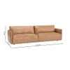 Sillon 3 cuerpos Cuero Natural Romeo en Marrón - Sillones y sofás, Uruguay | La Cueva Muebles, vista 7 de 7