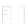 Comoda 4 Cajones - Línea FIT - Blanco en Blanco - Cómodas, Uruguay | Ecowood, vista 5 de 5