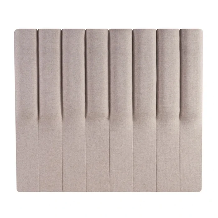 Respaldo 2 plazas tela natural - Beige en Beige - Respaldos de cama, Uruguay | La Cueva Muebles