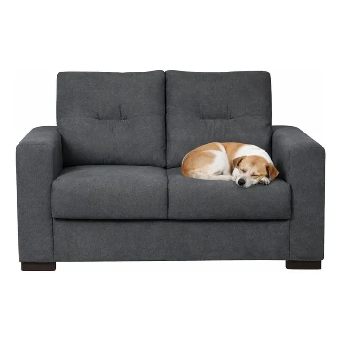 Sofá 2 cuerpos 1.35mts - Tela Pet Friendly Gris en Gris - Sillones y sofás, Uruguay | Champagne Home, vista 2