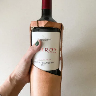 Porta vino en cuero natural en Marrón - Canastos, Uruguay | Dreams On Time, vista 12