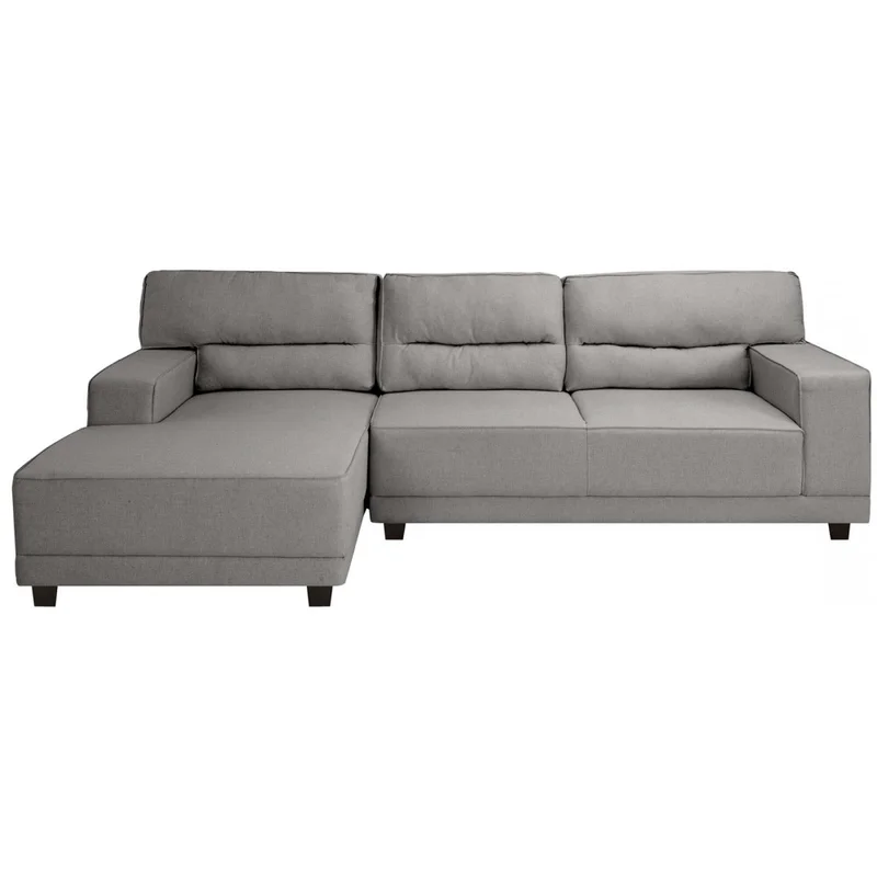 Sofá C/chaise Gris Tela Excelence Izq en Gris - Sillones y sofás, Uruguay | Divino, vista 3