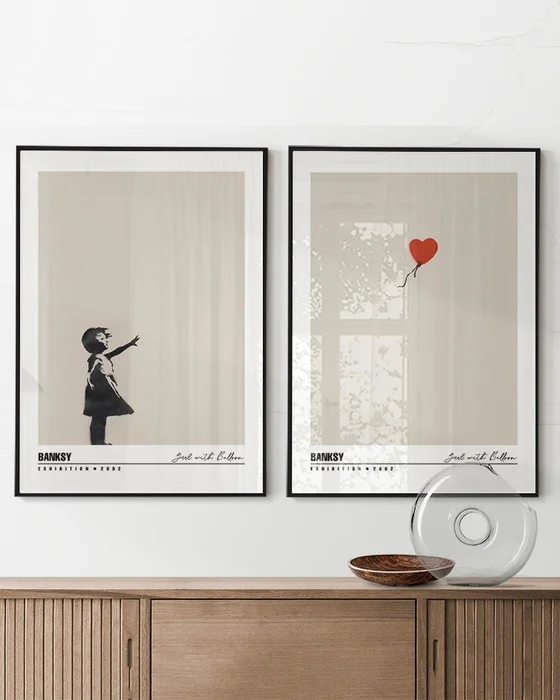 Banksy - Girl with ballon - Láminas, Uruguay | La Cuadrería, vista 3