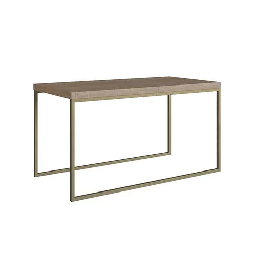 Mesa de Centro Ratona Rectangular Planalto - Marrón claro/Hierro Dorado - Mesas de living, Uruguay | Berna home
