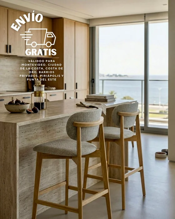 BANQUETA AXIS Miel y Gris claro T327C en Amarillo, Uruguay | Indrana