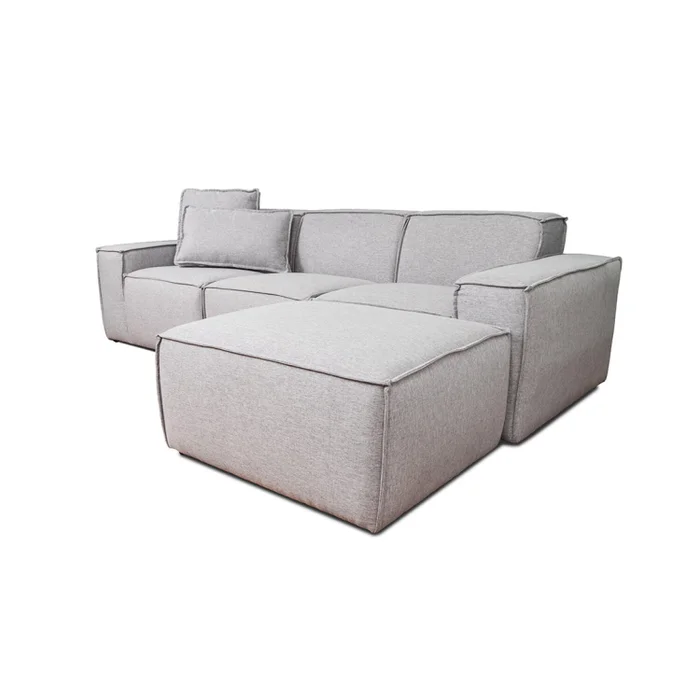Sofá Arizona Ottoman - 3 cuerpos - Gris en Gris - Sillones y sofás, Uruguay | Walnut, vista 4