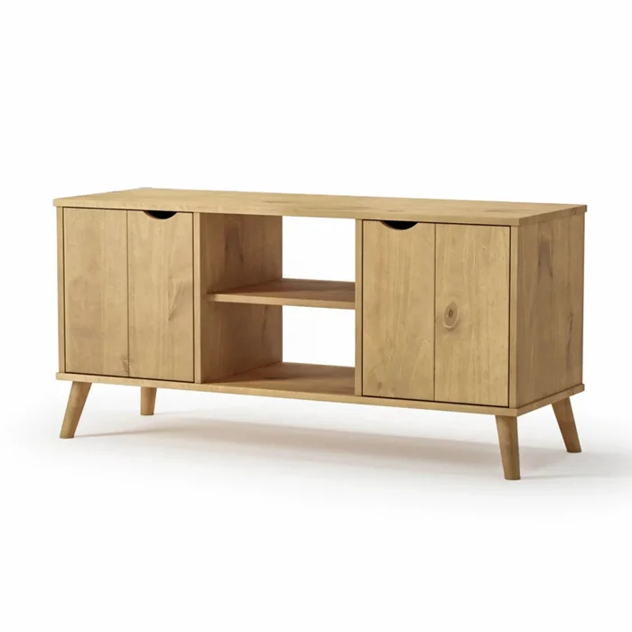 Rack para TV 2 Puertas - Línea Berlin - Marrón en Marrón - Muebles para TV, Uruguay | Ecowood, vista 2