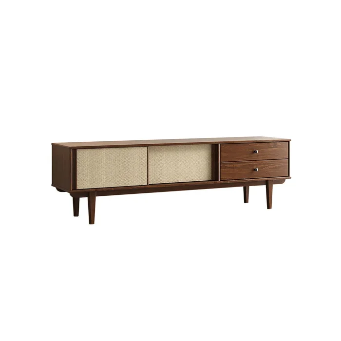 Rack TV 175CM con Ratan Serena - Madera Maciza en Madera natural - Muebles para TV, Uruguay | Balton, vista 22