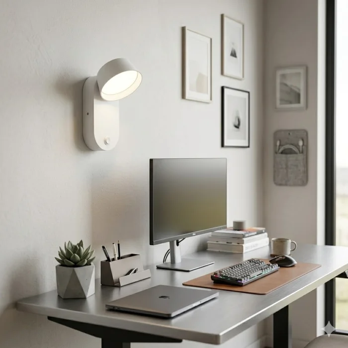 Pantalla led de pared con llave Luz cálida - BLANCA en Blanco - Lámparas de mesa, Uruguay | Iluminica
