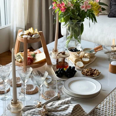 Mini torre de madera para mesas – doble plato en Madera natural - Decoración, Uruguay | Dreams On Time, vista 3