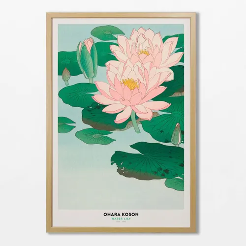 Ohara Koson - Water Lily - Láminas, Uruguay | La Cuadrería