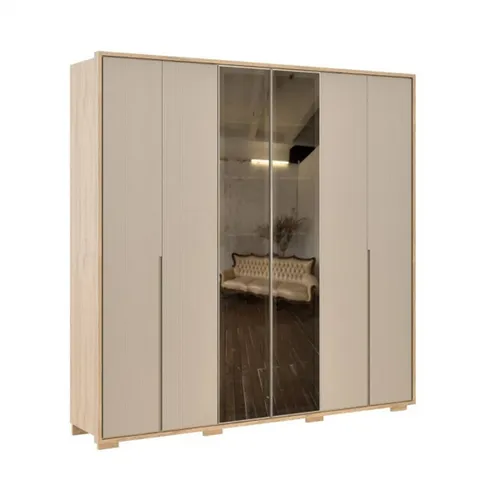Ropero 6 puertas Reflecta 2.4 - Moderna - Hanover en Beige - Roperos y placares, Uruguay | Rústico Hogar