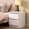 Mesa de luz LIMFJORDEN 2 cajones blanco en Blanco - Mesas de luz, Uruguay | JYSK, vista 2 de 4