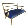 BANQUETA RHODES 39285 TELA 135X74X84H CM en Azul - Butacas, banquetas y puffs, Uruguay | Vinibel, vista 1 de 2