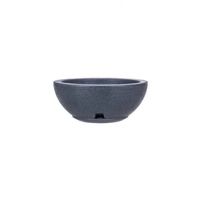 MACETA 30X13CM AMSTERDA GRAPHITO EFEC.PIEDRA GRIS O en Gris - Macetas, Uruguay | Decohogar, vista 2