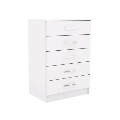 Comodas Cajoneras 5 Cajones Dormitorio Blanco 051 - Sillones y sofás, Uruguay | Soy Hogar