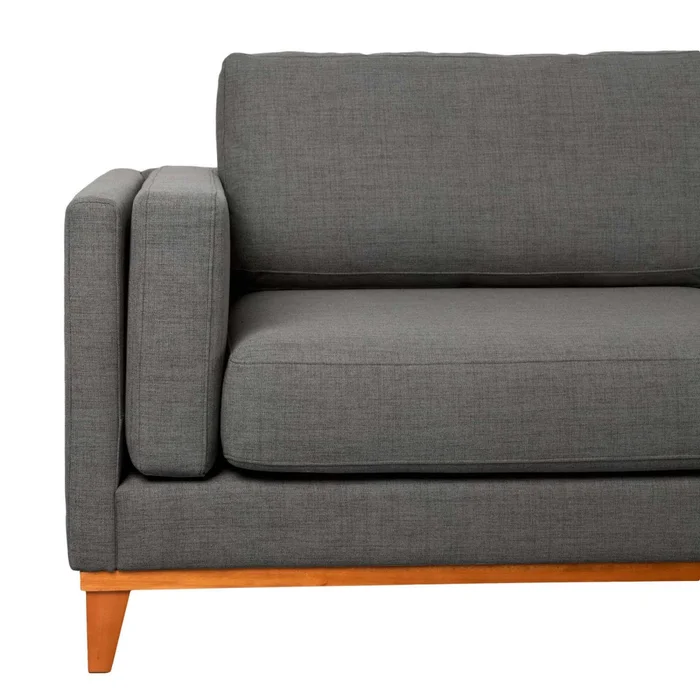 Sillón 3 Cuerpos Tela-premium Gris Luxor Premium Easy Clean Gris Osc en Gris - Sillones y sofás, Uruguay | Divino, vista 4