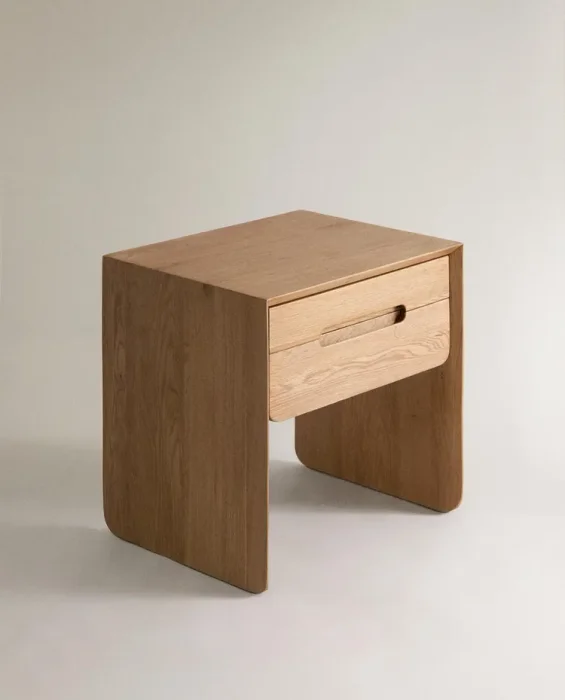 MESITA DE NOCHE MADERA ROBLE - Mesas de luz, Uruguay | Zara Home, vista 2