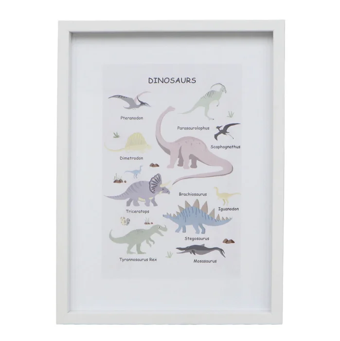 Cuadro Dino Ii, 30x40, Multicolor Papel Wz221521a en Multicolor - Decoración de pared, Uruguay | Divino