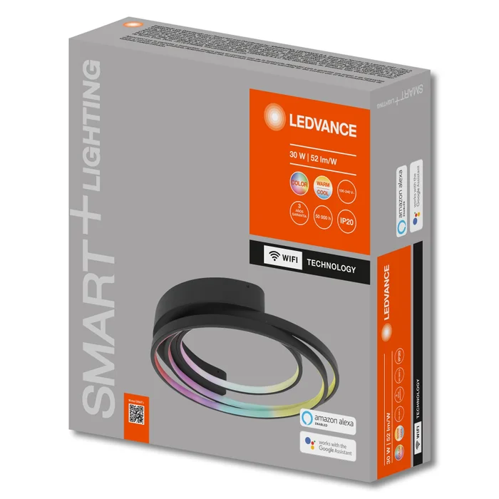 Panel LED LEDVANCE OSRAM Deco Smart Negro De Adosar 27W RGB en Negro - Lámparas colgantes, Uruguay | Serlux, vista 2