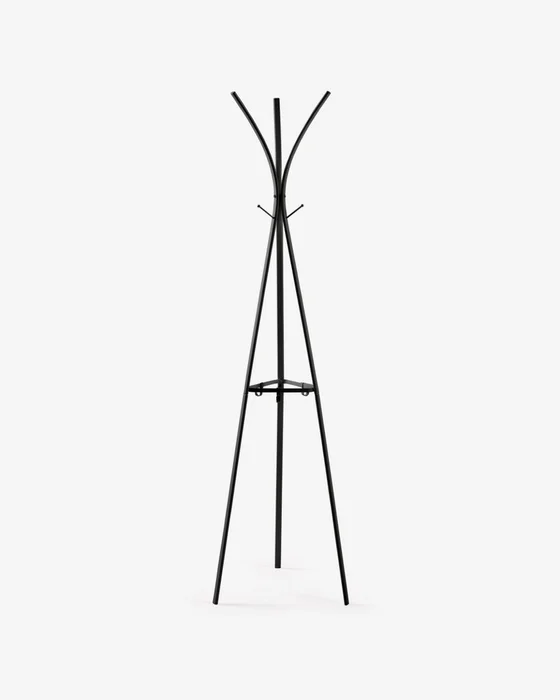 Perchero Stearn acero negro 183 cm en Negro - Percheros y colgadores, Uruguay | Kavehome