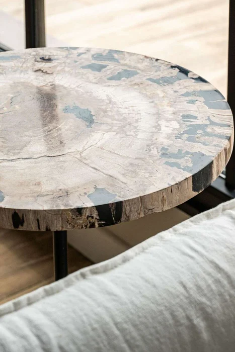 MESA PETRIFICADA TUBIANA - BASE CEMENTO - 45 CM - Mesas de living, Uruguay | La Iberica, vista 6