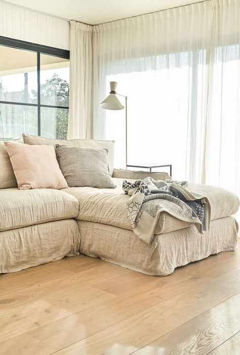 SILLON ALMA RINCONERO XXL - LINO CRUDO en Blanco - Sillones y sofás, Uruguay | La Iberica, vista 10
