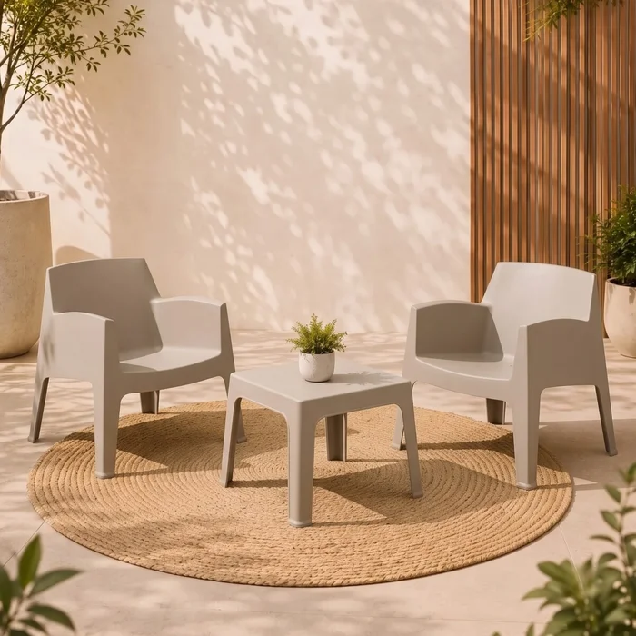 Set de Jardín Mesa + 2 sillas - Magna Master - Marrón en Marrón - Muebles para el exterior, Uruguay | Rústico Hogar