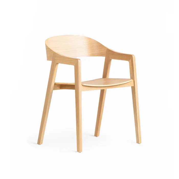 Silla Oslo Brazos - Natural en Madera natural - Sillas, Uruguay | Samic