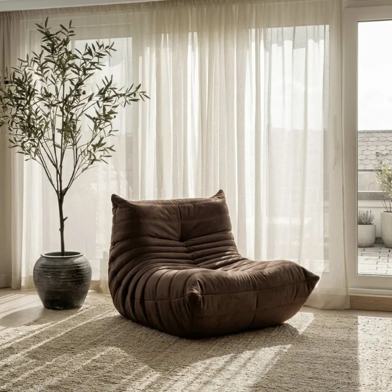 Sillon Lazy Sofa - Blanco en Blanco, Uruguay | La Cueva Muebles