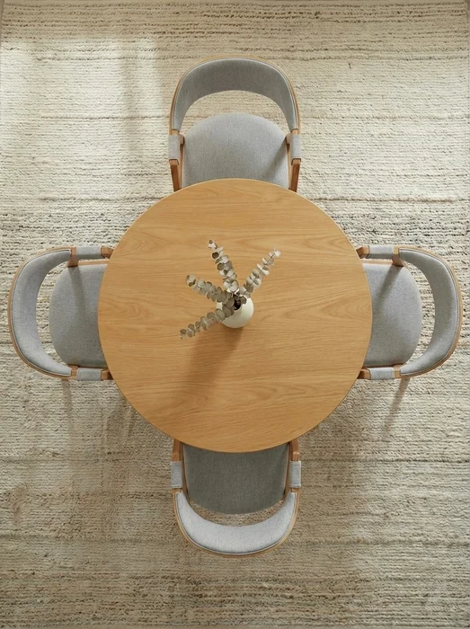 Mesa comedor Miami Redonda 150 cm de Diámetro en Madera natural - Muebles, Uruguay | Indrana, vista 3