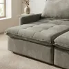 Sofá Cama Oliver - Tela Microfibra - 12075 (Salvia) en Gris - Sillones y sofás, Uruguay | NYR, vista 8 de 8