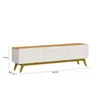 Rack para TV 1.8 - Línea Nevada - Natural/Blanco en Multicolor - Muebles para TV, Uruguay | Ecowood, vista 4 de 4
