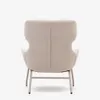 Butaca Belina - de chenilla beige y acero con acabado blanco en Beige - Butacas, banquetas y puffs, Uruguay | Kavehome, vista 9 de 10