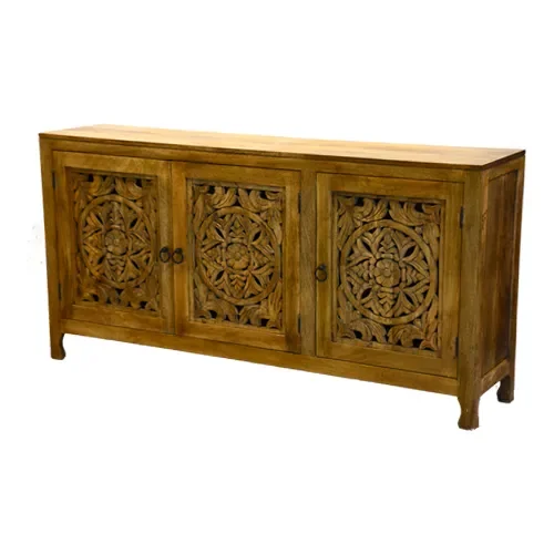 A-55 Aparador calado 180x40x90 en Madera natural - Aparadores y recibidores, Uruguay | Victoriana, vista 3