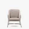 Butaca Brida - beige y patas de acero con acabado negro en Beige - Butacas, banquetas y puffs, Uruguay | Kavehome, vista 6 de 9
