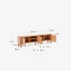 Mueble TV Salaya de madera contrachapada de fresno FSC 100% 200 x 40 cm en Madera natural - Muebles para TV, Uruguay | Kavehome, vista 10 de 10