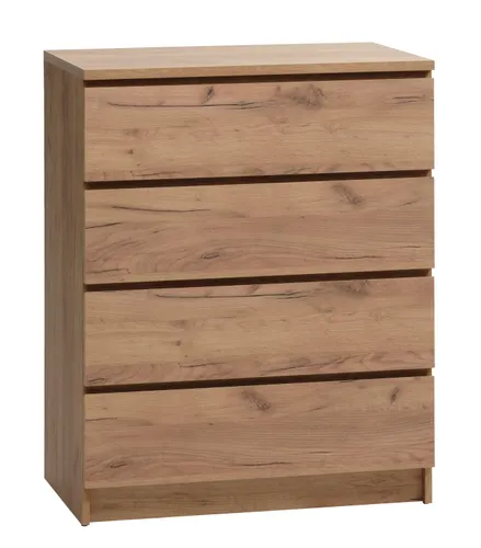 Cómoda LIMFJORDEN 4 caj color roble nat en Madera natural - Cómodas, Uruguay | JYSK