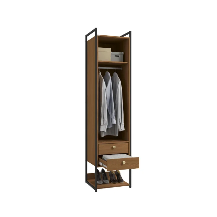 Closet Abierto Modular P51 - Linea Industrial en Madera natural - Roperos y placares, Uruguay | Balton, vista 6