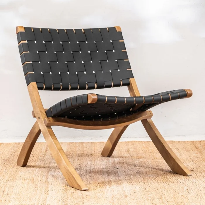 Butaca Tibet Teak en Negro - Butacas, banquetas y puffs, Uruguay | Aihaus