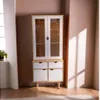 Aparador Cristalero 4P Mel/blanco Linea Nordica en Madera Maciza - Comedor, Uruguay | Que Sal Muebleria, vista 4 de 6