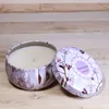 Vela lata flores lila en Violeta - Velas y Portavelas, Uruguay | De Arcos, vista 2 de 4
