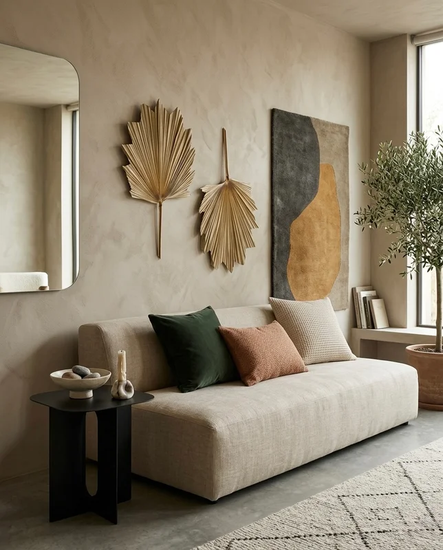 Hoja Modelo Palma en Madera natural - Decoración de pared, Uruguay | Indrana, vista 5