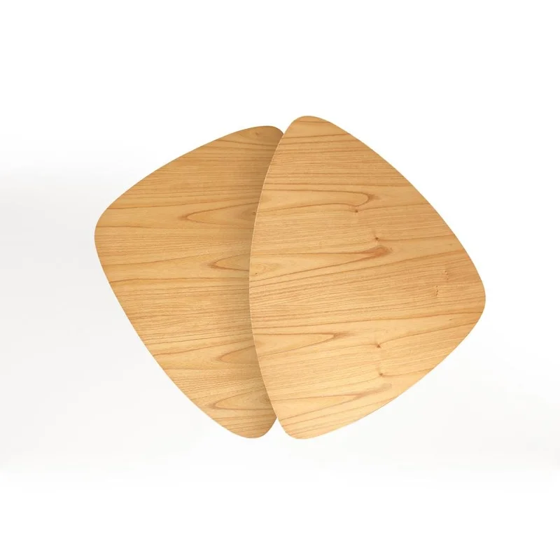 Conjunto Mesas de Centro Ovaladas Orla – Almendra en Madera natural - Mesas de living, Uruguay | Berna Home, vista 6