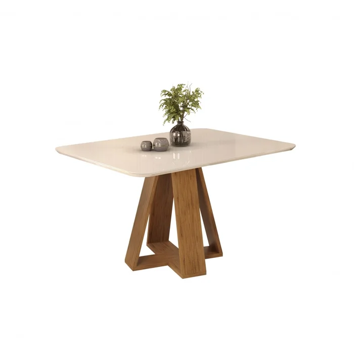 Mesa de Comedor 120 - Linea Celeste Milan - Beige en Beige - Mesas de comedor, Uruguay | Rústico Hogar, vista 2