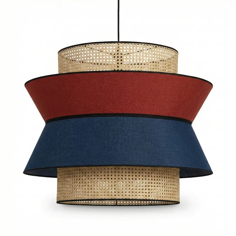 Colgante Bora Rejilla Terracota & Azul en Multicolor - Lámparas colgantes, Uruguay | La Perla