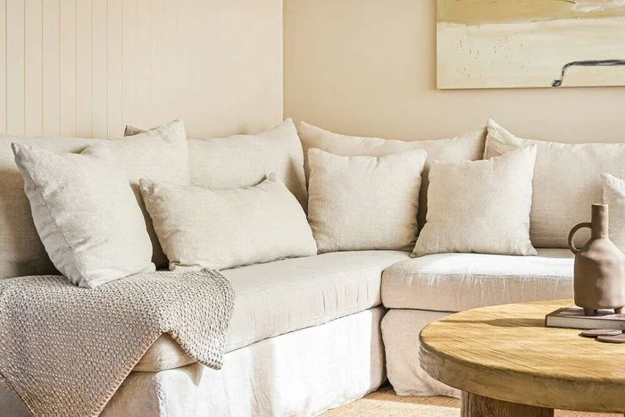SILLON MANUELA ESQUINERO - LINO en Blanco - Sillones y sofás, Uruguay | La Iberica, vista 2
