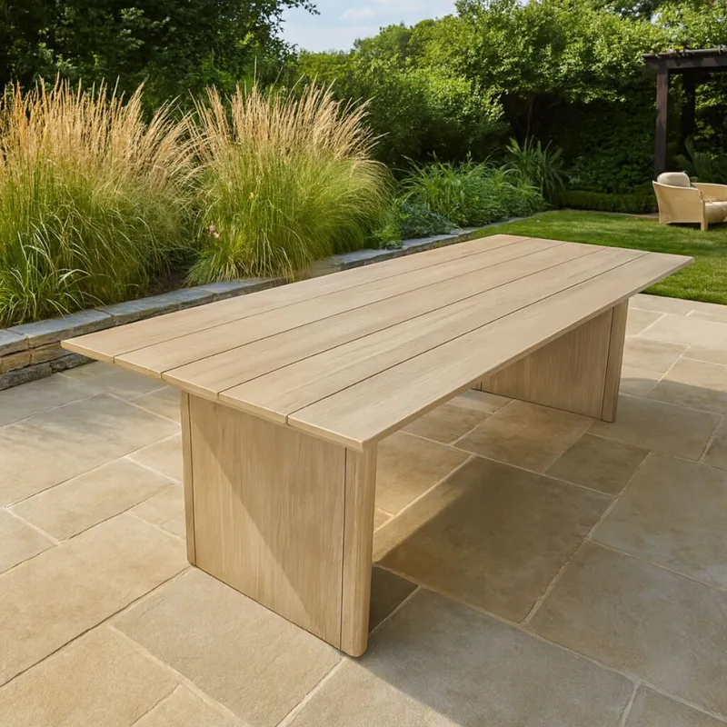 MESA DE EXTERIOR MARBELLA Beige 2 CUERPOS en Beige - Mesas de comedor, Uruguay | Viasono